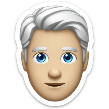 Businessman with blue eyes  sticker