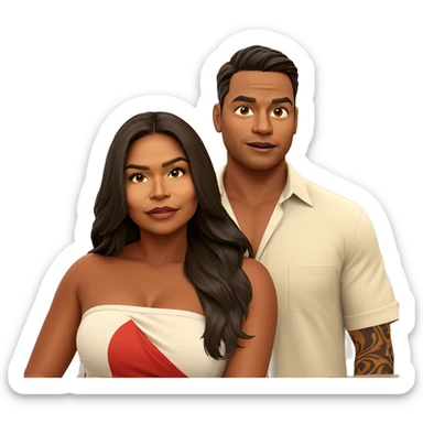 dynamic duo with striking styles sticker