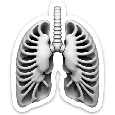 Ribcage X ray sticker