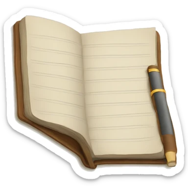 writing journal sticker