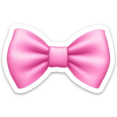 Pink bow sticker