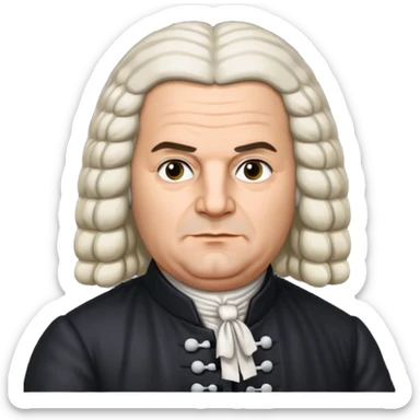 johann sebastian bach german sticker
