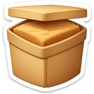 little tall box of breadcrumbs sticker