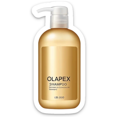 Luxury Olaplex shampoo bottle sticker