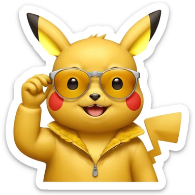 Pikachu qui enlève ses lunettes de soleil et fait un clin d'œil https://cdn.discordapp.com/emojis/1081263322445398087.webp?size=96&animated=true sticker