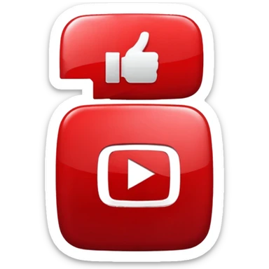 A  real youtube logo sticker