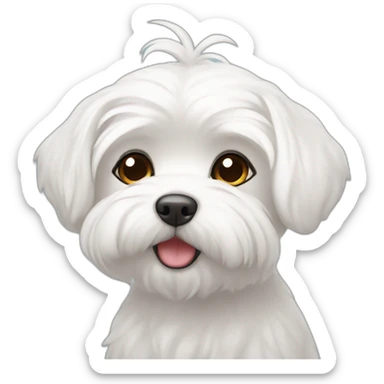 Cute Maltese sticker