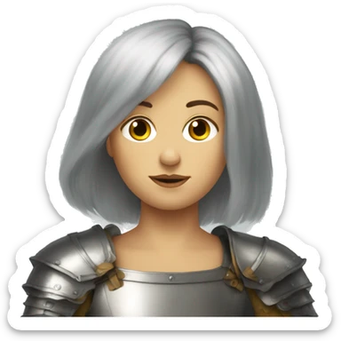 Joan of arc but with really Lucious hair sticker