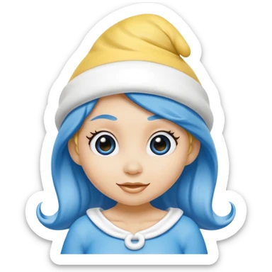 Smurfette sticker