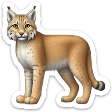 Un lynx avec des bottes sticker