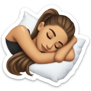 Ariana Grande sleeping sticker