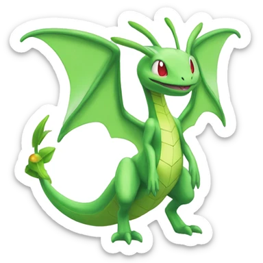 Full body shiny Flygon-Scyther-grovyle sticker