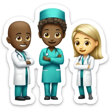  COLLEAGUES - MEDICAL BUT NOT DOCTORS sticker