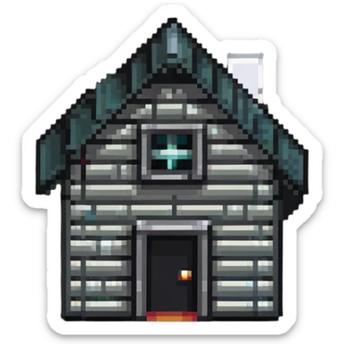 tiny simple modern house icon, contemporary color scheme, sleek design, minimal details, small size sticker