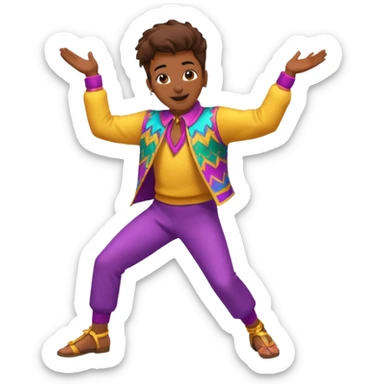 11 crea un emoji de una persona bailando caporal sticker