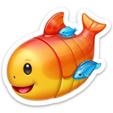 Healthier growth and better concentration with Omega 3 candy. sticker