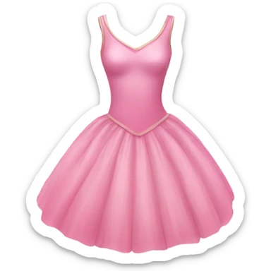 pink ballerina dress sticker