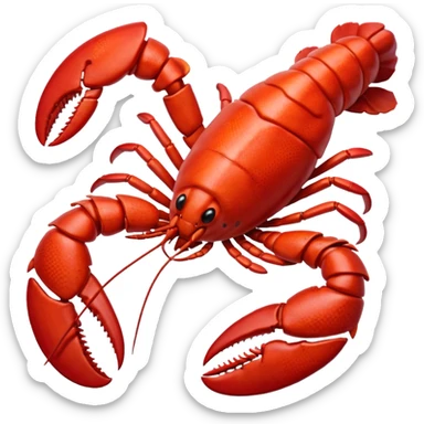 Lobster claw sticker