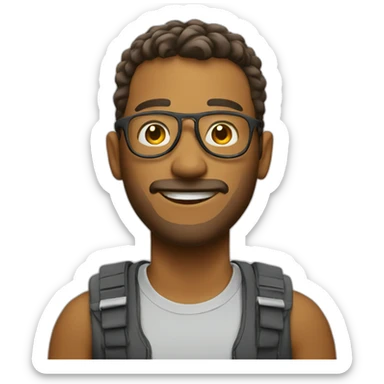 cool marketing guy sticker