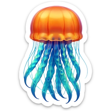 jellyfish with unique design and color but i want a simple one sticker