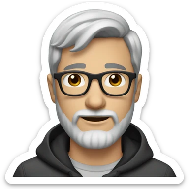 30-year-old-white-man-with-grey-and-black-hair-and-grey-and-dark-beard-and-dark-glasses-and-thin-nose sticker