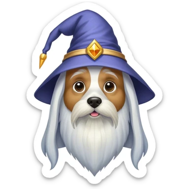 Wizard dog  sticker