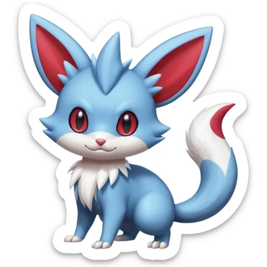 Sneasel-Weavile-Minccino-Furret-fusion sticker