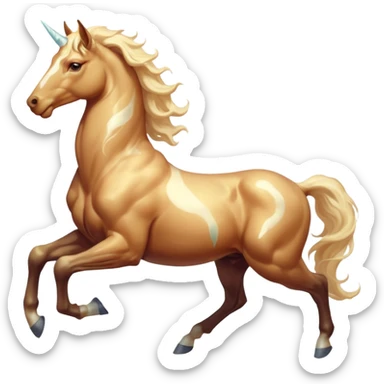 aesthetic brilliant divine lighting, oil paint  -  hieronymus bosch phantasmagoric mutated beautiful ethereal body of centaur sticker