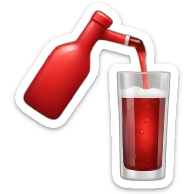 A red sign prohibiting drinking alcohol sticker
