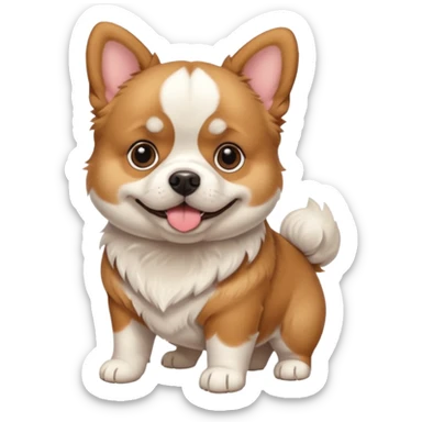 Can you do a mix of a Maltese, pPomeranian, bulldog and corgi sticker