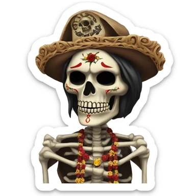 I want a santa muerte emoji sticker
