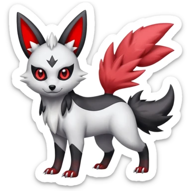 Zorua-Umbreon-Zangoose-fusion (full body) sticker