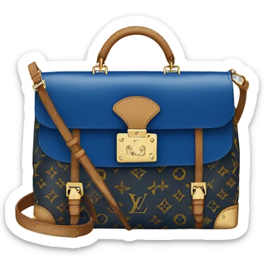 Louis Vuitton bag blue sticker