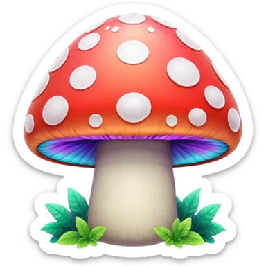  psychedelic party mushroom  sticker