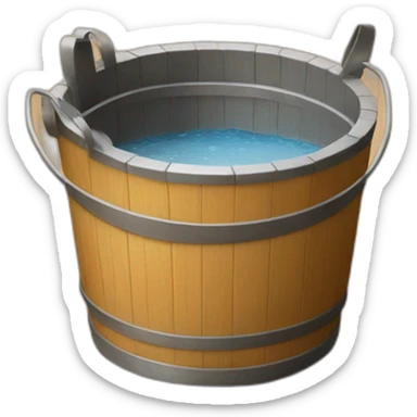 sauna bucket sticker
