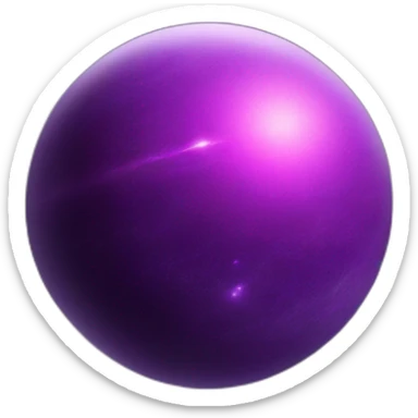 purple planet , lazer sticker