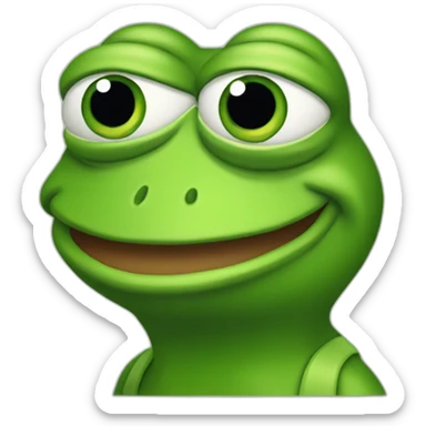 pepe-the-frog-smirking sticker