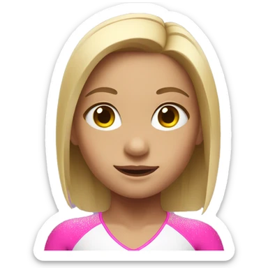 Gymnastics girl  sticker