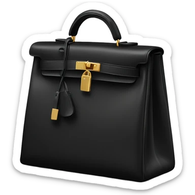 Black Hermes Kelly bag  sticker