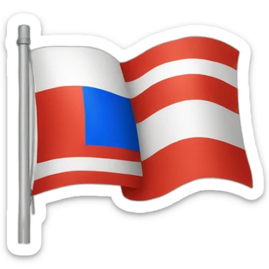 A flag of Russia with the white stripe instead of red sticker
