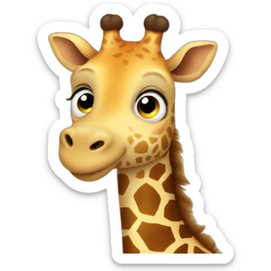 fat giraffe sticker