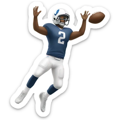 A quarterback throwing a pick 6 sticker