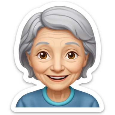 old lady sticker