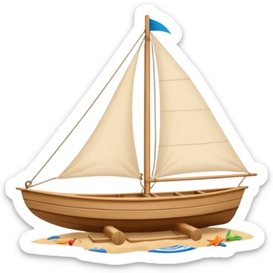 Char à voile sticker