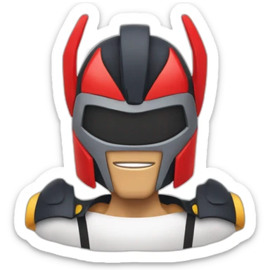 Goldorak qui fait coucou sticker