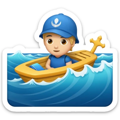navegar por el mar sticker