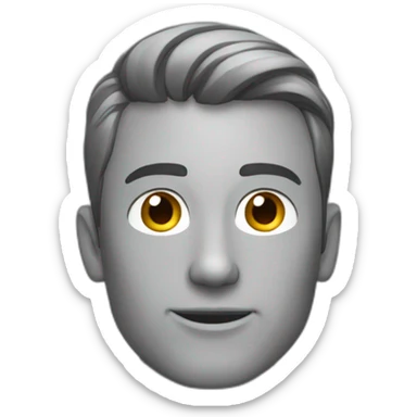 homme leve bras gauche de profil sticker