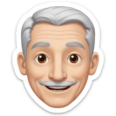 white-gray haired heavy tattooed big nose sticker