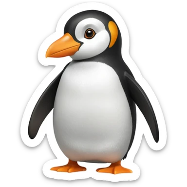 create a penguin from madagascar sticker