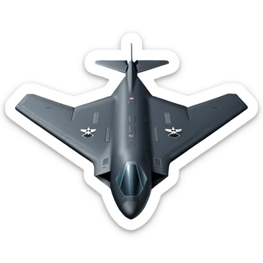 Military Bomber - B-2 Spirit - Northrop Grumman (Model Year: 2021) (Iconic colour: Stealth black) sticker